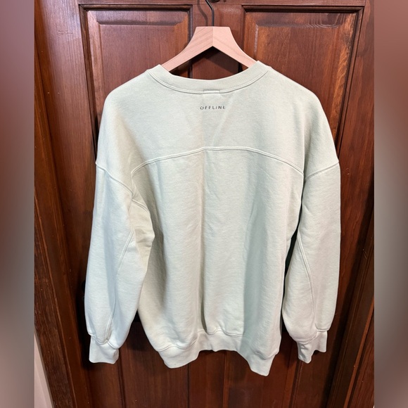 Aerie Cloud Fleece Oversized Crewneck Sweatshirt Size M - Picture 3 of 4